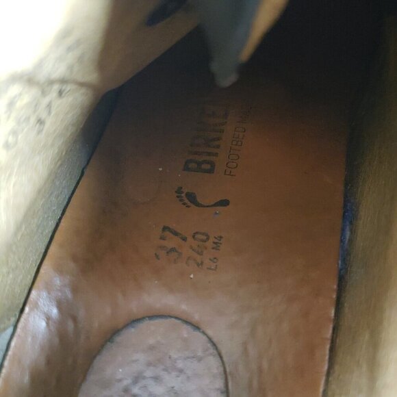 Birkenstock Jackson Leather Boot Womens 6-6.5 EU 37 N Black Ankle Hiking Lace Up - Picture 12 of 14